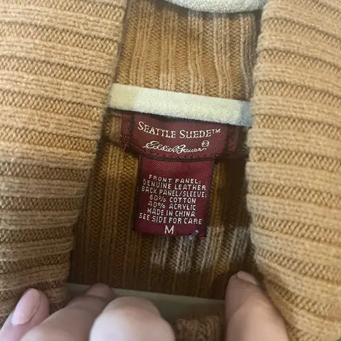 Eddie Bauer  seattle suede  Tan Sweater jacket
