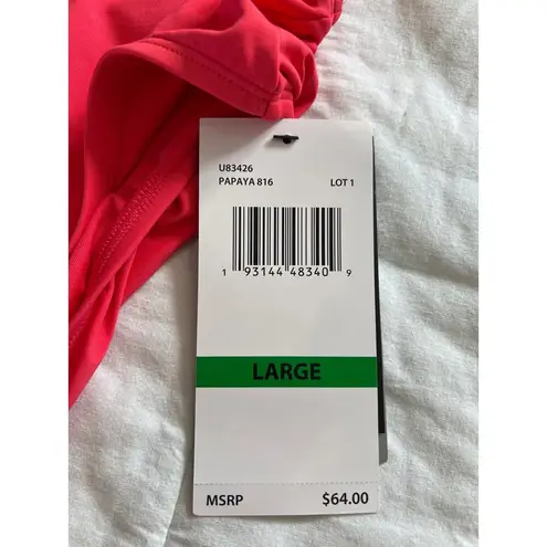 Coco reef Coral/Papaya Swim Bikini Bottom Large NWT