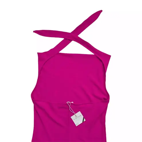 See You Monday Mini Dress Womens XL Barbie Pink Sleeveless Halter Slip NWT