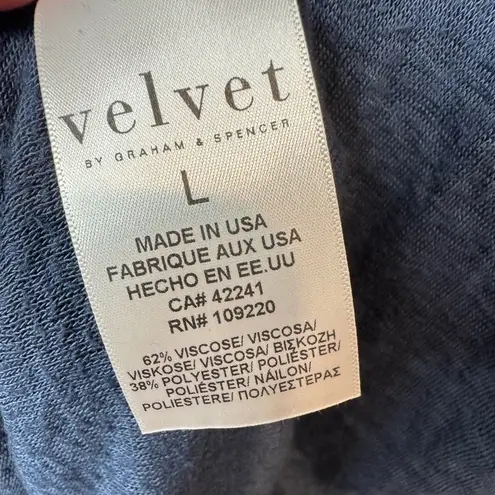 Velvet Tees Velvet Graham & Spencer NWT Navy Long Sleeve Ruched Sheath Dress Bodycon Size L - Image 5