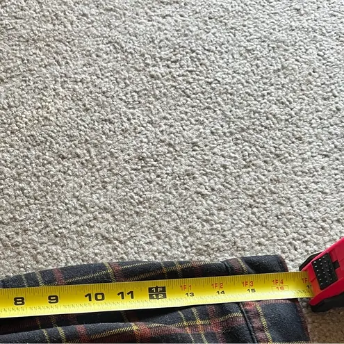 Eden & Olivia Women’s Black Brown Yellow Plaid Button Down 3/4 Sleeve Flannel M