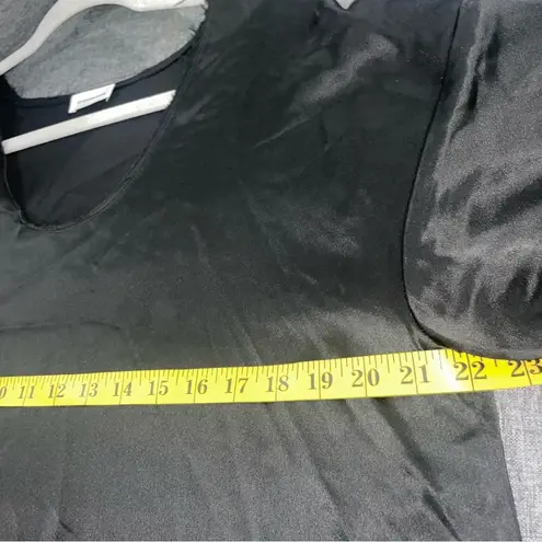 By Malene Birger Blouse Pilavis Satin Top Black Women EU 38 US 8 Boxy NEW $350 Size M