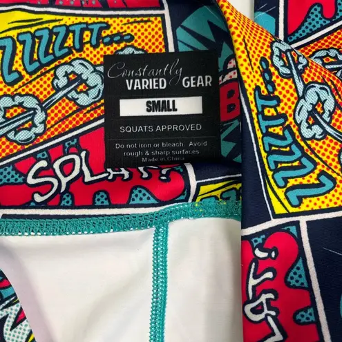 CVG Constantly Varied Gear Comic Book Full length leggings with side pockets sm