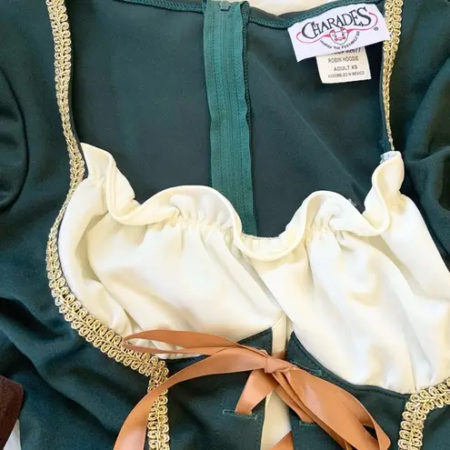 Charades Costumes Robin Hoodie Sexy Dress Green Velvet Size XS NEW Robin Hood