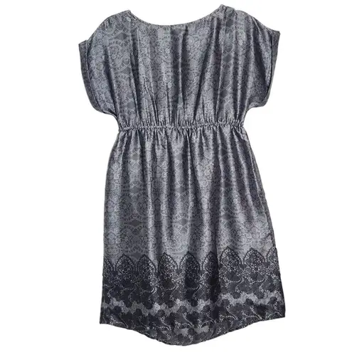Motherhood Maternity Gray Cocktail Dress Size Medium Silver Wedding Guest Dress