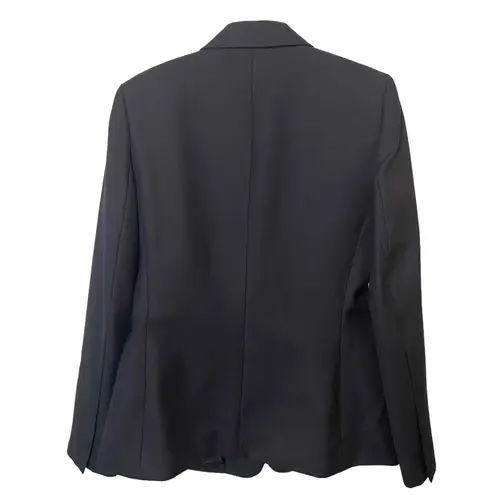 Anne Klein  Womens Navy Blue Single Breasted Pockets Basic Blazer Jacket Size 6‎