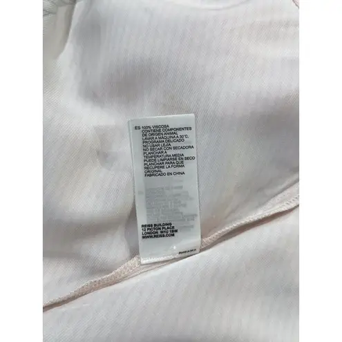 Reiss Womens Top Serena Graphic Printed Twill Button Up Long Sleeve Size 8