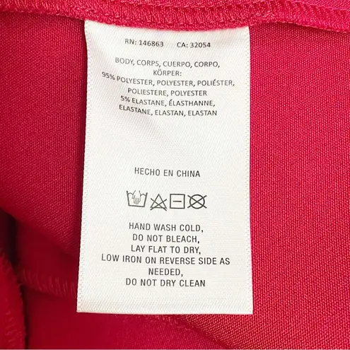 Mare Mare x Anthropologie Red Cutout Shift Dress Size Large Sleeveless Mini