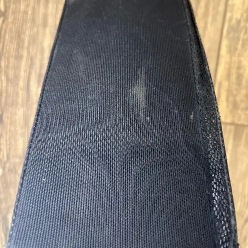 Embroidered Corduroy Shoulder Bag Black