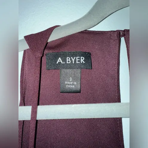 A Byer A. Byer Deep Red Backless Dress - Image 4