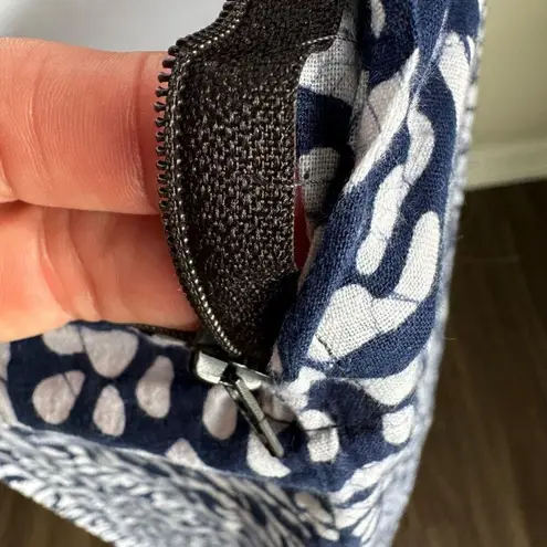 VTG Turquoise & Blue Batik Butterfly Print Maxi Dress