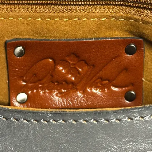 Patricia Nash Rose Tooled Collection Micaela Safflower Blue Leather Purse