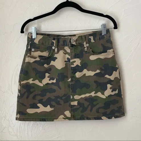 Gap  denim camo skirt▪️size 26p