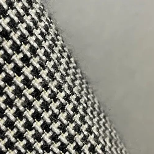 Vintage Paul Stanley Blazer Jacket Women Black White Single Button Boxy Office Size 12