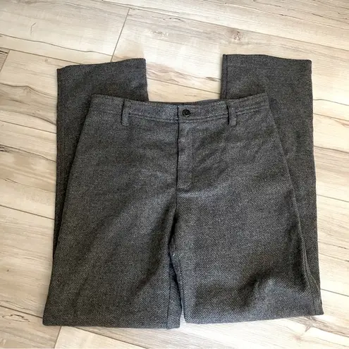 J.Crew  Heather Olive Flannel Wool Pants cargo Size 8