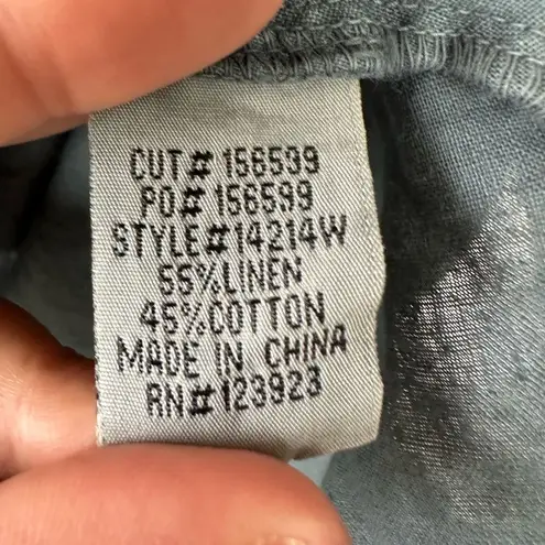 Wearables Belita Ruffle Split V Neck Linen