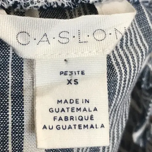Caslon Linen Blouse XS Extra Small Petite