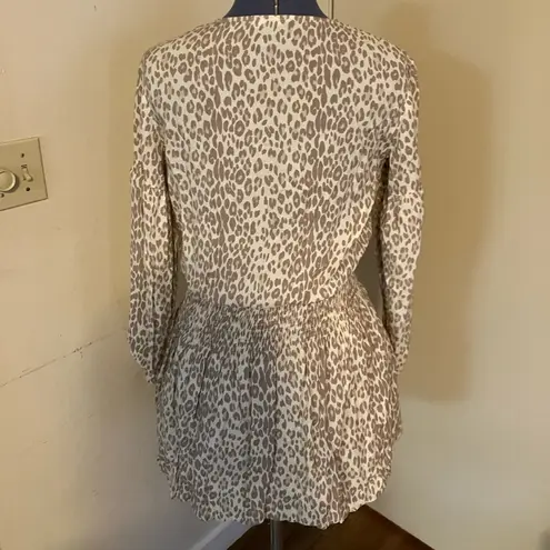 GIRL AND THE SUN Leopard Print Tan Mini Dress Size XS