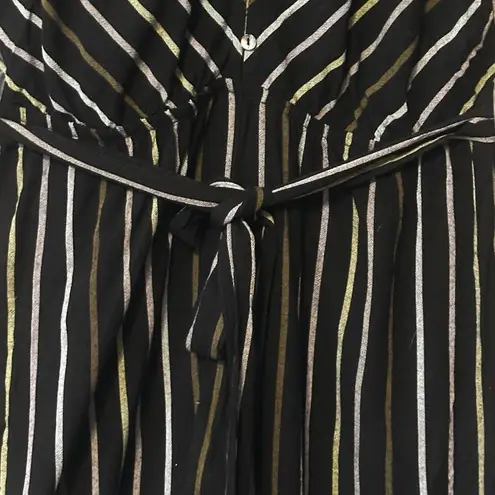 Others Follow Charlie Striped Wide Leg Jumpsuit Size Medium NWT #OP202406