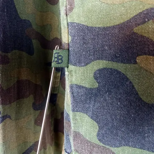 Tripp NYC Royal Bones Tripp NCY Moto Jacket Womens L Green Camo Stretch Punk Grunge Y2K