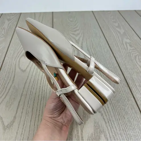 Journee Collection Paislee Women's Square Toe Slingback Flats 6.5 Beige $85