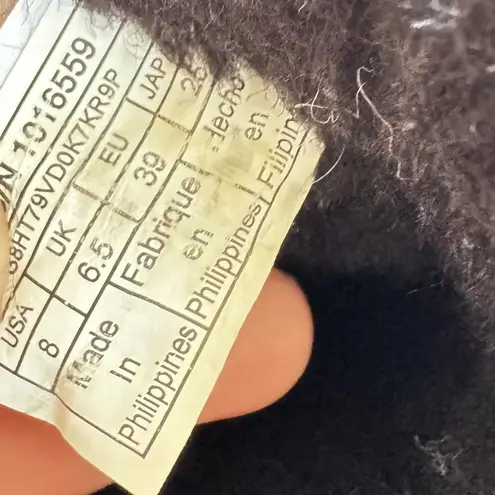 UGG Classic Short Leather Boots Black 1016559 Women's Size 8