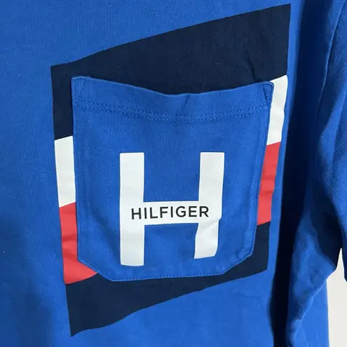 Tommy Hilfiger  Blue Graphic T-shirt Short Sleeve Woman's Size Large