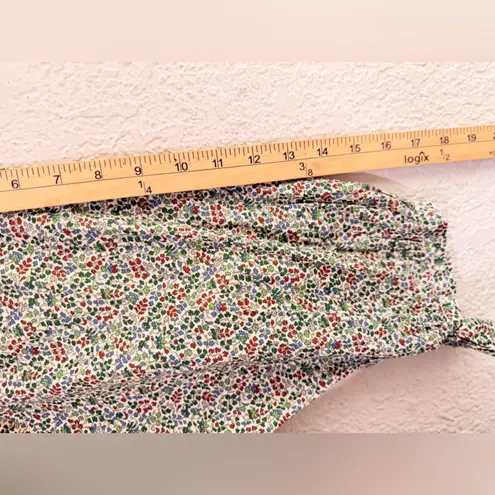 DÔEN Opal dress with a green and red floral print bohemian dress , romantic Size XS