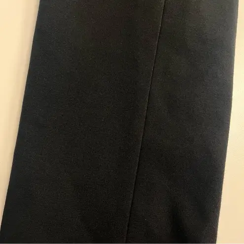 Karen Millen Imperfect Black Knee-Length Pencil Skirt zipper pockets back slit