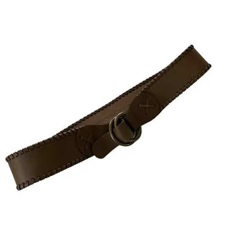 Another Line Inc Wide Hipster Leather Belt, Sz M