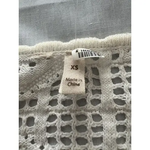 Soft Surroundings Top Womens XS Oversize Crochet Boho Coverup Coastal *