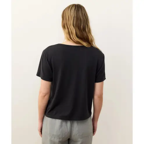 Marine layer $58 Hemp Cotton Tee - Black - Medium