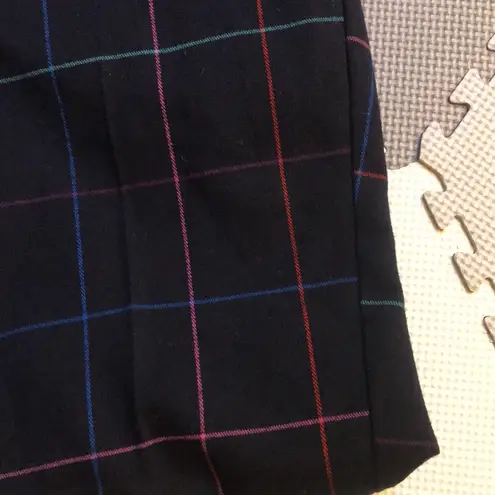 Ecru New Metropolitan Pull On Flare Crop Pant in Multicolor Windowpane Size 2