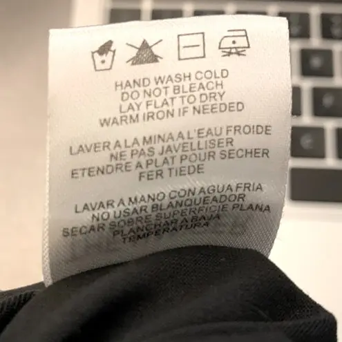 The Hanger Modal Relaxed Sleeveless Black Mid-Length Dress Large