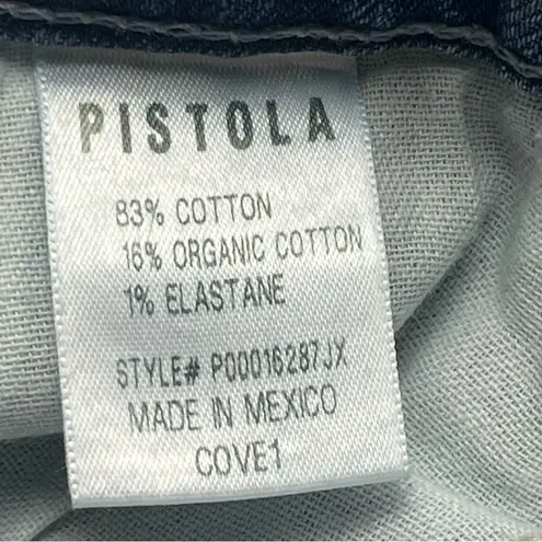 Pistola Alexa Cove Blue Denim Jean Womens Size 24 Side Slits Flare Pockets