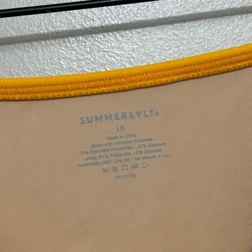 Summersalt NWT High Leg Mid Rise Bikini Bottom in Golden Yellow - Size 18