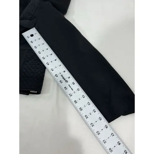 Tahari Womans Arthur S Levine Size 12 Black Zip Up Lined Cropped Jacket