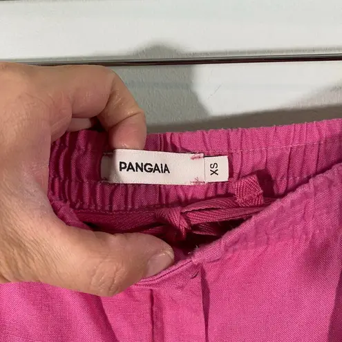 Pangaia Women's Pink Aloe Infused Linen Jogger Pants Size XS