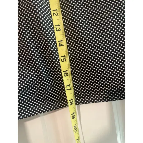 Vtg JoyFit Black White Polka Dots Golf Skort Magenta Spandex Shorts Size Large