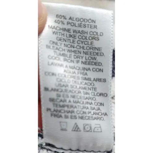 Ellen Tracy Company Striped Rhinestone Sweatshirt Pullover Top XL