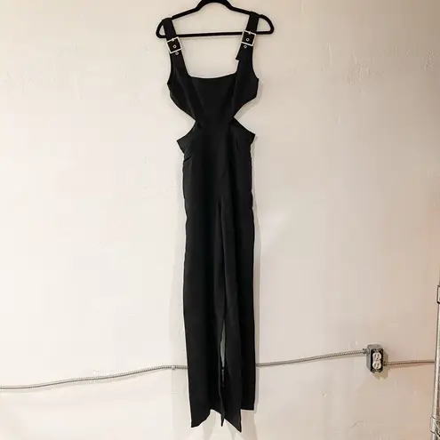 We Wore What Revolve Cut Out Overall in Black Size 6 NWT