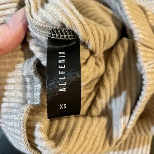 All Fenix Leo Ribbed Lounge Pull On Jogger Pants Oatmeal Tan Beige Comfy Size XS - Image 4