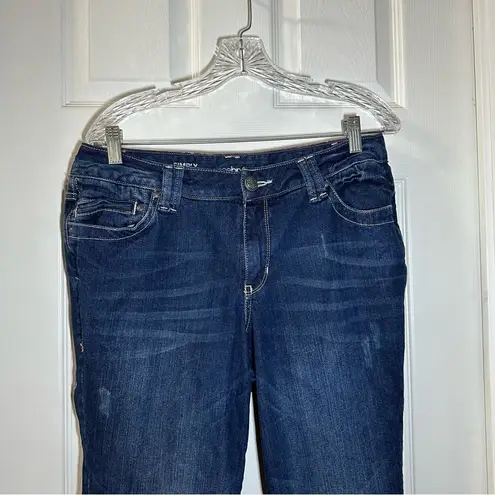 Lane Bryant  Medium/Dark Wash Denim Simply Straight Jeans size 14 petite