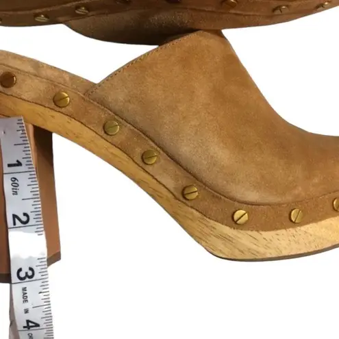 Veronica Beard  Grita Suede Clogs in tan 10