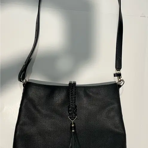 Stella & Dot Black Crossbody Bag with Sleek Design