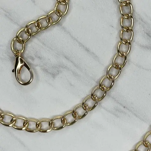 Gold Tone Chain Purse Strap 46" Crossbody Bag Replacement ✨