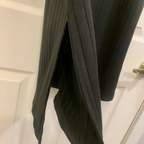 BomBom Black Tank Top Ribbed Slim Large Casual Dress. 1983