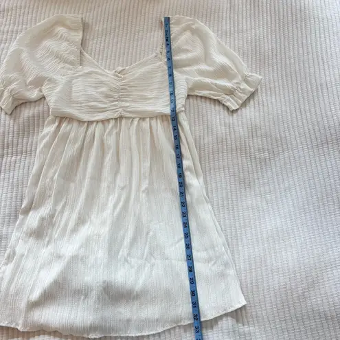 Lush Clothing Lush White Flowy Textured Women's Festival Concert Sun Dress Tie Back Size M - Image 8