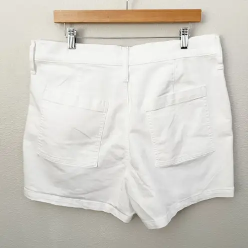 J. CREW | NWT Utility White Denim Short Square Pockets | Size 33, 16
