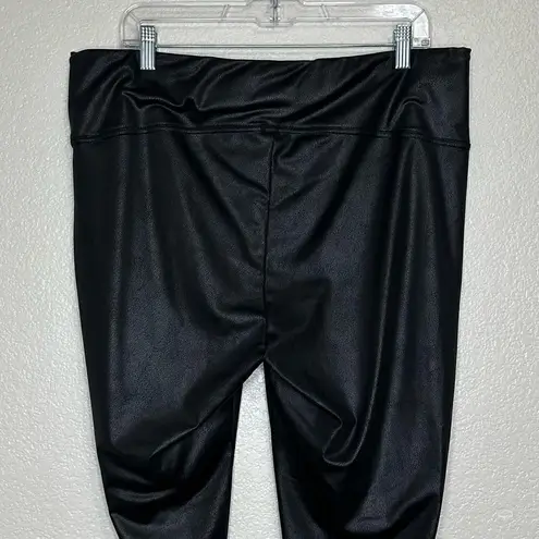 Seven7 Black Faux Leather Ultra High Rise Sculpting Leggings